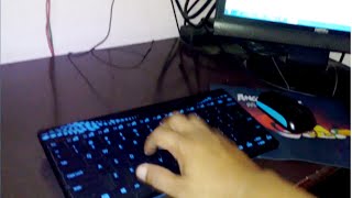 Rapoo 8000 Wireless Mouse Keyboard Testing Performance [upl. by Elconin129]