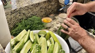 How to Make The Best Crunchy Refrigerator Pickles  Dilly Beans Bog Kitchen  Bog Life food [upl. by Zsolway]