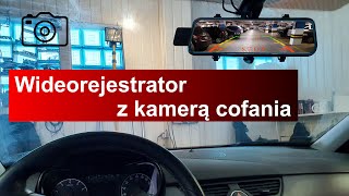 Jak zamontować wideorejestrator z kamerą cofania w lusterku MBG Line HS900 PRO [upl. by Esalb]