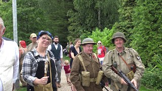 Woodhall Spa 1940s Festival reenactors and visitors 2019 [upl. by Brigham]