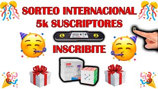 Inscríbete al sorteo  Sorteo Internacional por los 5k suscriptores  Tenemos un Sorteo sorteo [upl. by Jempty77]