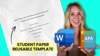 Format a Student Paper in APA 7th Edition Using Microsoft Word [upl. by Ydner498]