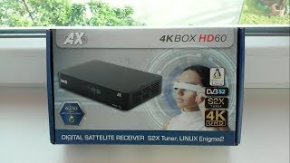 Обзор ресивера OPTICUM AX 4K BOX HD 60 [upl. by Dalpe20]