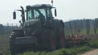 Fendt 800 Vario  Pöttinger am Grubbern [upl. by Cherian]