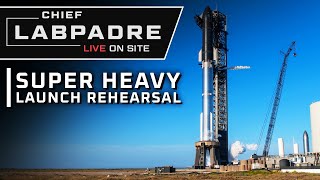 SpaceX Super Heavy IFT2 Full Launch Rehearsal At Starbase [upl. by Cis979]