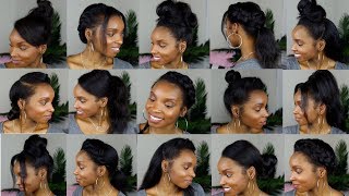 15 HAIRSTYLES FOR STRAIGHT NATURAL HAIR [upl. by Swayder]