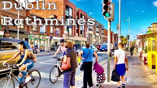 Rathmines Dublin Ireland September 2021 Summer walk on a Bright Sunny day 4k 60fps [upl. by Easlehc]