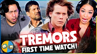 TREMORS 1990 Movie Reaction  First Time Watch  Classic Horror  Kevin Bacon [upl. by Romo]