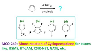 MCQ249 CF bond formation by pyrolysis by Dr Tanmoy Biswas Chemistry The Mystery of Molecules [upl. by Goda]