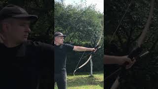 Shooting a Red Oak Recurve Bow bowyer archery recurvebow [upl. by Carnes278]