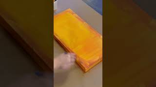 When your kitchen needs an orange Rothko painting asmr diy painting art colortheory kitchen [upl. by Enail857]