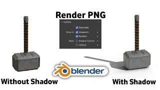 Render your PNG image with Shadow in blender [upl. by Isabelita]