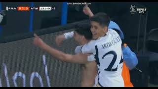 Brahim Diaz goal vs Atlético Madrid  Supercopa de España Semi Finals  2024 [upl. by Woodson397]