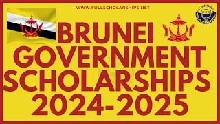 Brunei Government Scholarships 202425  Study free Bachelors Masters with Fully Funded Scholarship [upl. by Tiertza]