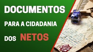 Documentos para cidadania portuguesa dos NETOS [upl. by Ena]