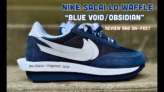 Nike SACAIFRAGMENT LD Waffle Review And OnFeet [upl. by Ahseina]