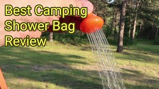 Portable Solar Camping Shower Bag Review [upl. by Adnolaj]