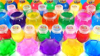 Satisfying Video l Mixing All My Slime Umbrella Smoothie f Making Village amp Pool Cutting ASMR 004 [upl. by Kaazi]