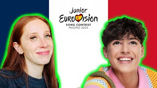 LETS REACT TO FRANCES SONG FOR JUNIOR EUROVISION 2024  TITOUAN quotCOMME CI COMME ÇAquot [upl. by Amyas]