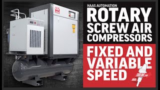 Haas New Rotary Screw Air Compressors  Haas Automation Inc [upl. by Amuwkuhc847]