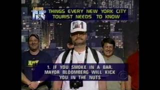 Top Ten Things Every New York City Tourist Needs To Know  Late Show with David Letterman [upl. by Arocet]