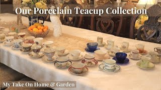 Our Collection of Fine Porcelain Teacups and Saucers  Royal Albert Halsey RS Johnson Brothers [upl. by Brigitta]