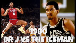 Julius Erving Highlights vs George Gervin 1980 [upl. by Mcclenon]