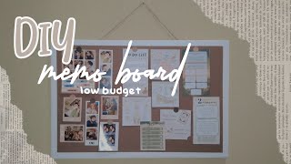 DIY MEMO BOARD  PIN BOARD  low budget [upl. by Shoemaker]