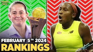 Ostapenko Wins Linz 2024  Gauff Yastremska Fall  Tennis Rankings [upl. by Tammie]