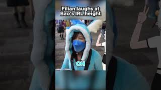 Filian Roasts Baos Height shorts fyp clips [upl. by Evander]