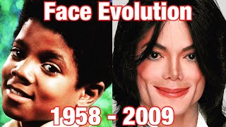 The Evolution Of Michael Jackson’s Face 1958  2009 0 to 50 Years Old [upl. by Raskind231]