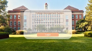 College Management System Using CNet and SQL server Part 1 [upl. by Sirehc988]