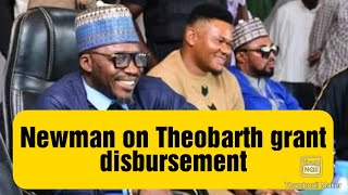 Newman on Theobarth grant disbursement [upl. by Auqenahs]