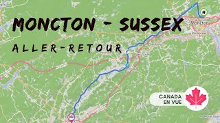 Aller Retour MonctonSussex en 2 minutes Un peu de route au canada [upl. by Remington]