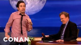 Simon Helberg Gets Possessed By Robin Williams  CONAN on TBS [upl. by Schreibe]