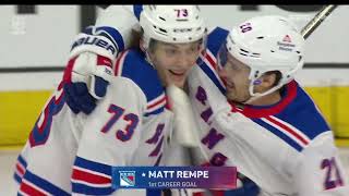 Matt Rempes First NHL Goal  ABC  NYR vs PHI  Feb 24th 2024 [upl. by Nosrettap36]