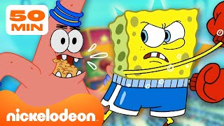 SpongeBob  De grootste ruzies tussen SpongeBob en Patrick  45 minuten  Nickelodeon Nederlands [upl. by Etnohc]