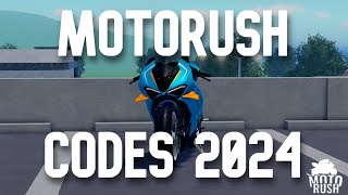 MotoRush 🏍️  MotoRush All Codes  Roblox 2024 [upl. by Rinna859]