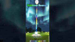 Minecraft Rainbow Beacon🌈  by RJplayzzz611  minecraft minecrafttutorial minecraftbuilding [upl. by Halford313]