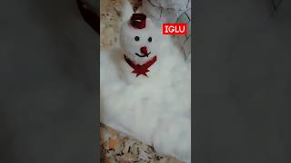 Iglu school students project projectschooliglusnowmanviralvideoshortsshort [upl. by Axe849]