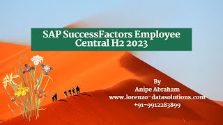 SAP SuccessFactors Employee Central H2 2023 [upl. by Rhtaeh639]