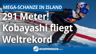 291 Meter Ryoyu Kobayashi fliegt in Island zum Weltrekord [upl. by Reahard]