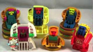 Revisit  1990 McDINO CHANGEABLES set of 10 McDONALDS HAPPY MEAL COLLECTIBLES VIDEO REVIEW [upl. by Aerb]