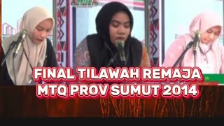 FINAL TILAWAH REMAJA MTQ PROV SUMUT 2024 [upl. by Nyladnewg]