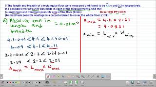 MATH FORM3 APPROXIMATIONS AND ERRORS LESSON 5 [upl. by Crespo]