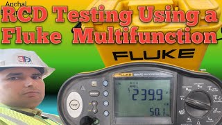 RCD Testing Using a Fluke Multifunction Tester How to use RCCB testing Kitt [upl. by Eittik]