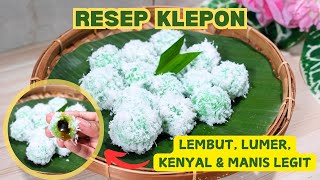 RESEP KLEPON ISI GULA MERAH LEMBUT LUMER KENYAL amp MANIS LEGIT [upl. by Leerzej]