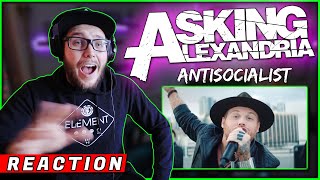 My FIRST TIME HEARING  ASKING ALEXANDRIA  quotAntisocialistquot REACTION REVIEW [upl. by Yekcin365]