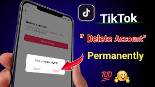 TikTok account delete karne ka tarika  How to delete TikTok account permanently  TikTok id delete [upl. by Chappell]