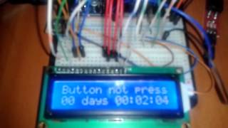 Arduino  LCD with pushbutton for backlight control [upl. by Yntrok]